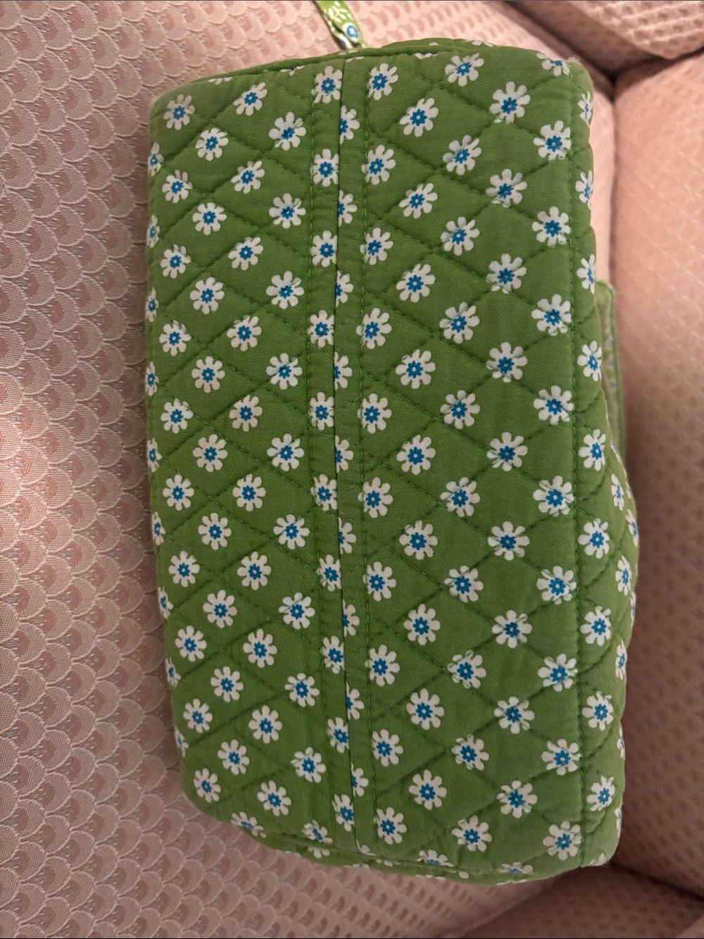 Vera Bradley Lime Green Quilted Floral Tote - Picture 6 of 6